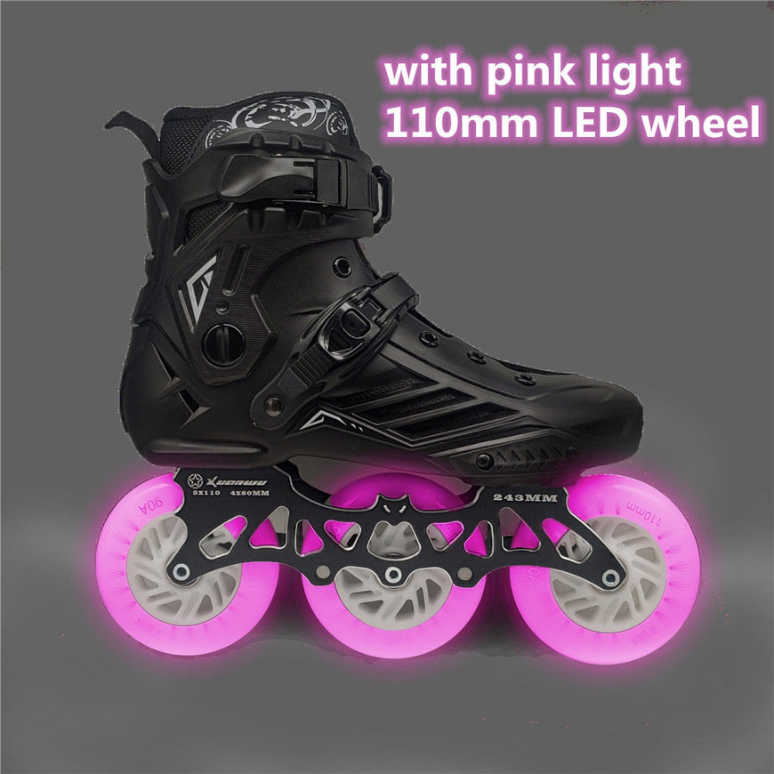 LED Roller Skate Shoes - 3 Wheels Inline