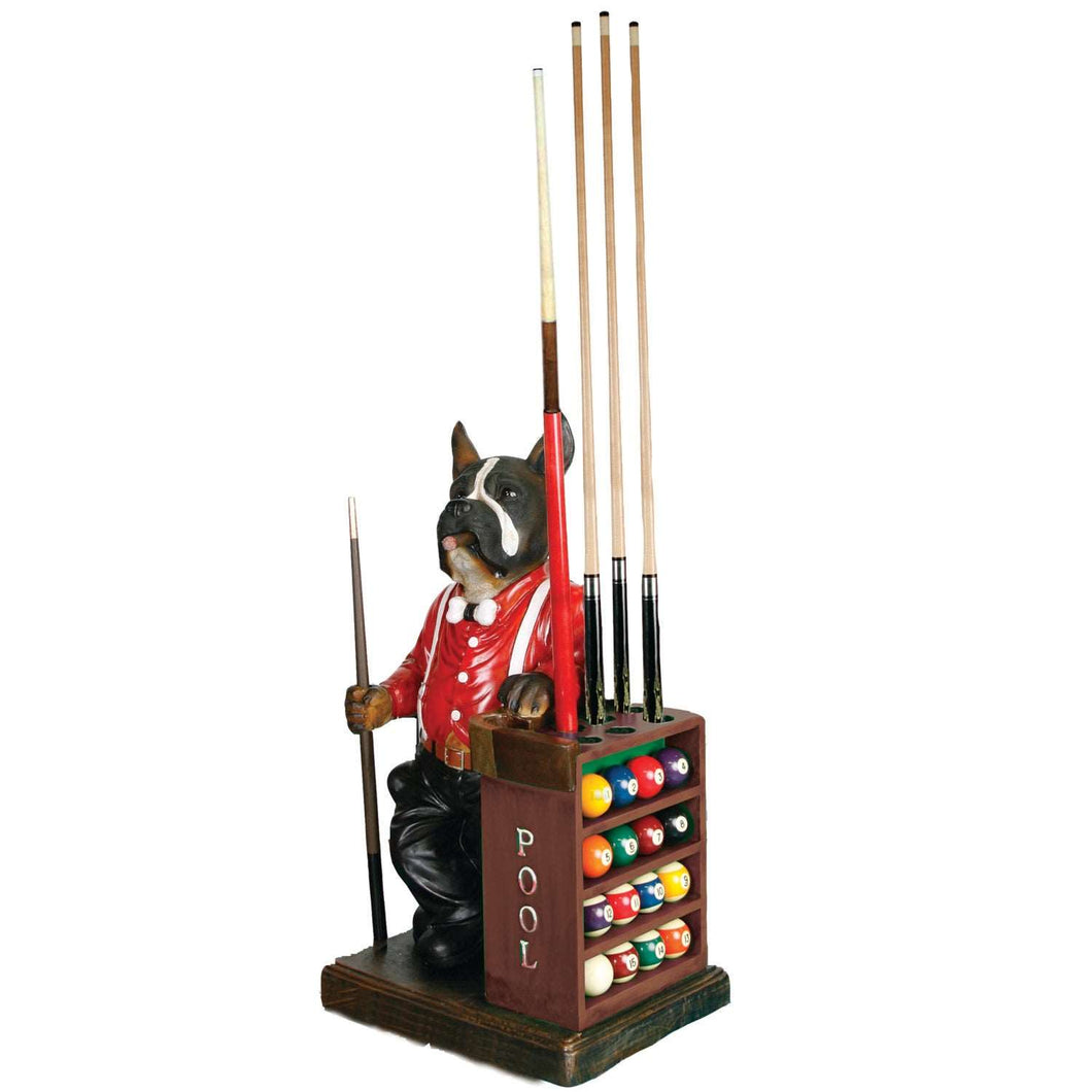 Dog-Pool Cue & Ball Holder