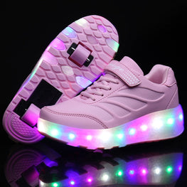 LED Roller Skates for Kids -  2 Wheel 1