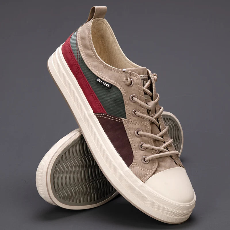 Men's Canvas Slip-On Sneakers Breathable Casual Shoes