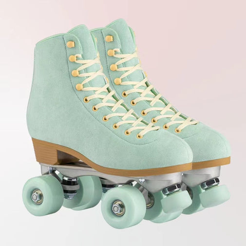 Leather Roller Skates Inline Quad Skating 1