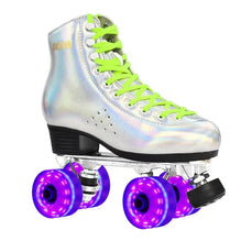 Silver 4 Wheels Roller Skates for Men & Women