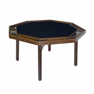 Kestell 8 Player Contemporary Folding Poker Table - Oak