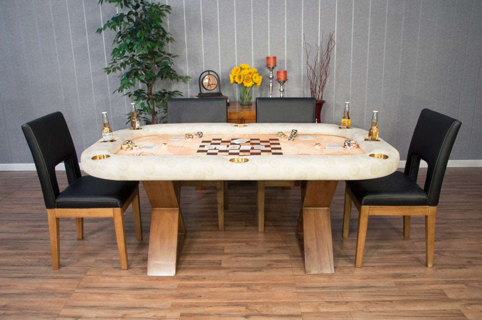 BBO Poker Tables - Helmsley Poker Dining Table 8 Person