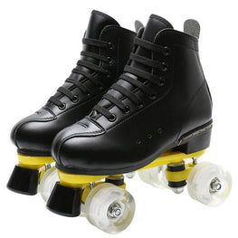 Outdoor Roller Skates for Women & Men - Black & White 3