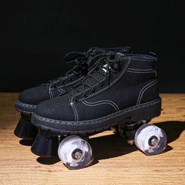 Outdoor Roller Skates for Women & Men - Black