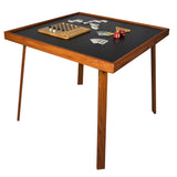 Kestell 35" Folding Domino Table - Oak