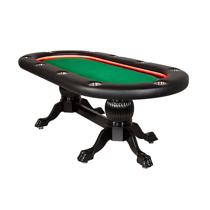 BBO Poker Tables Elite Alpha LED Oval Poker Table 1