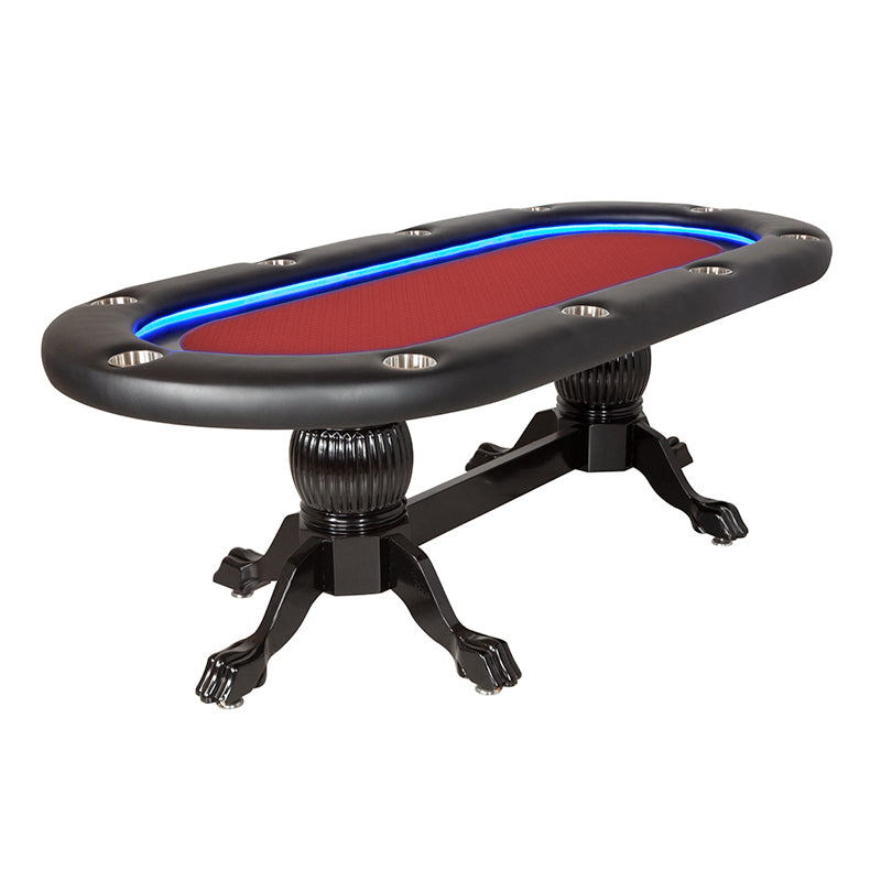 BBO Poker Tables Elite Alpha LED Oval Poker Table 7